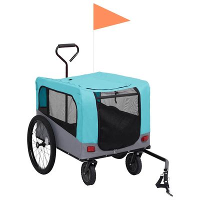 vidaXL remorque de vélo pour animaux de compagnie Tissu