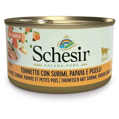 - Salade Poké Thon, Surimi, Papaye, Petit pois (boite 85 g) - SCHESIR - Salade Poké Thon, Surimi, Papaye, Petit pois (boite 85 g) - SCHESIR