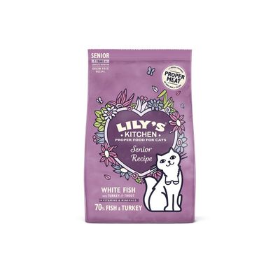 LILY'S KITCHEN - Croquettes Chat Senior - Poisson Dinde Truite