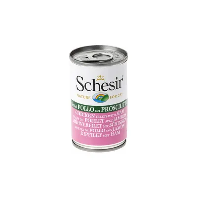 - Pâtée en gelée poulet/jambon chat (boite 140g) - SCHESIR - Pâtée en gelée poulet/jambon chat (boite 140g) - SCHESIR