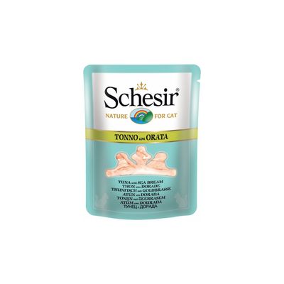 SCHESIR - Bouillon thon/daurade chat (sachet 70g) - SCHESIR
