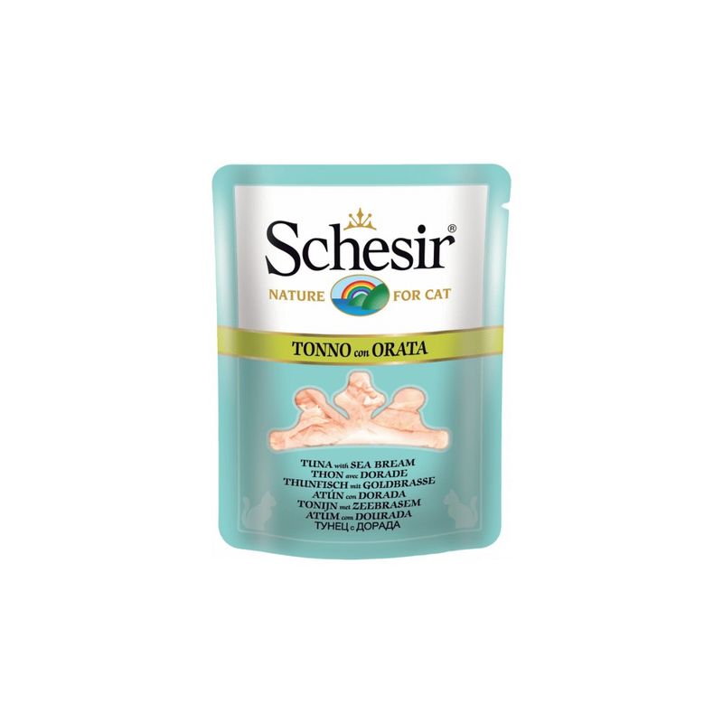 SCHESIR - Bouillon thon/daurade chat (sachet 70g) - SCHESIR