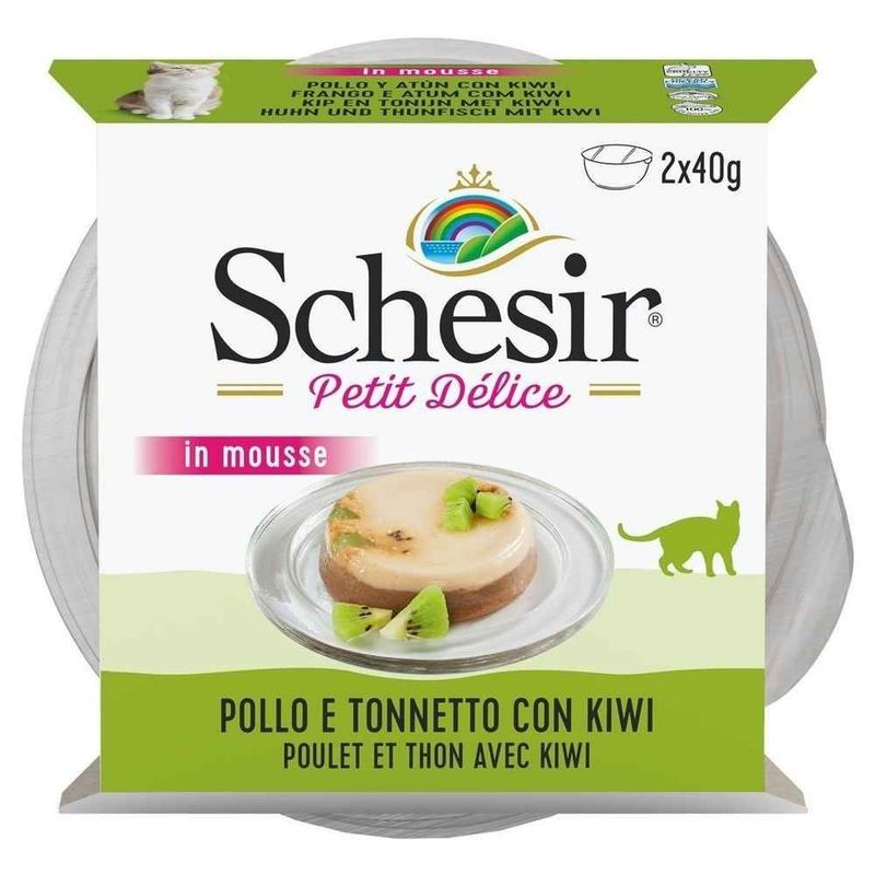 - Paté en Mousse Petit Délice, Poulet/Thon et Kiwi   Chat - SCHESIR
