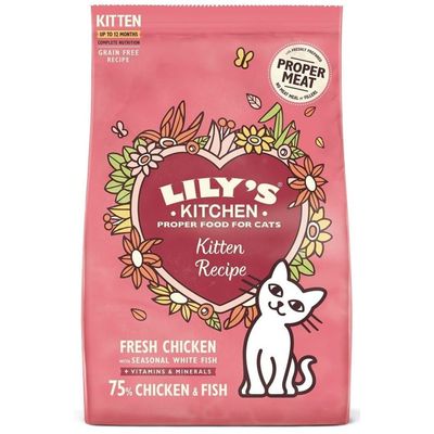 LILY'S KITCHEN - Croquettes Chaton Sans Céréales Poulet