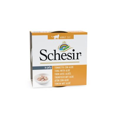SCHESIR - boite 85 g. - Chat - en gelée - 14 x 85 gr Saveur THON ALOES