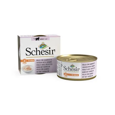 SCHESIR - Pâtée Chat - Filets en Sauce Poulet Crevettes SCHESIR - Pâtée Chat - Filets en Sauce Poulet Crevettes