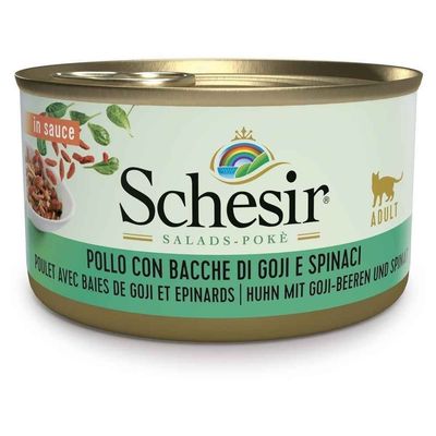 - Salade Poké Poulet, Goji, Epinard (boite 85 g) - SCHESIR