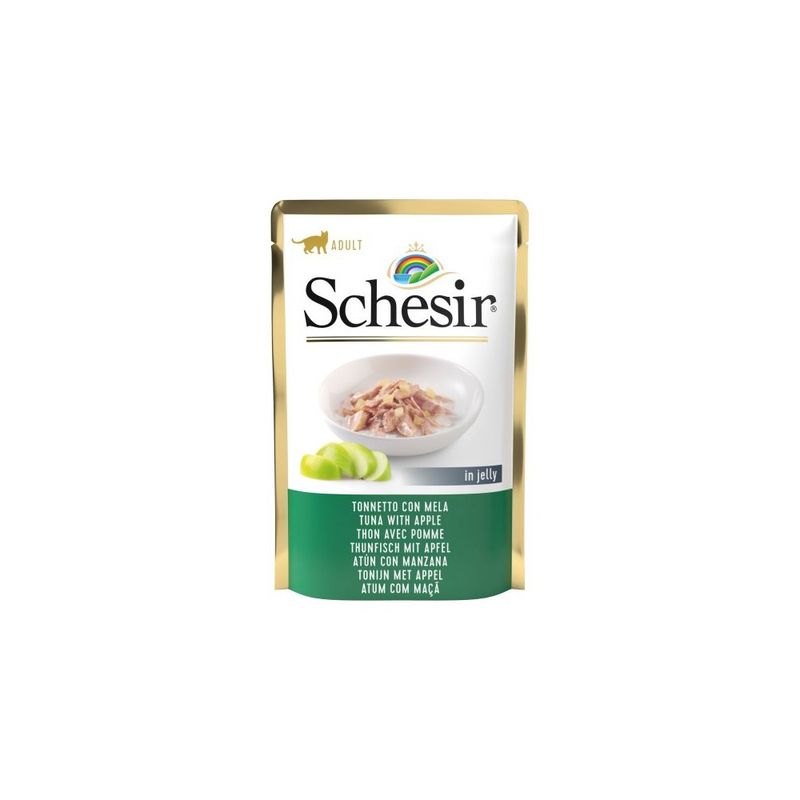 - Pâtée en gelée thon/pomme chat (sachet 85g) - SCHESIR