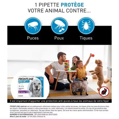 FRONTLINE - Pipettes Chien - Spot On