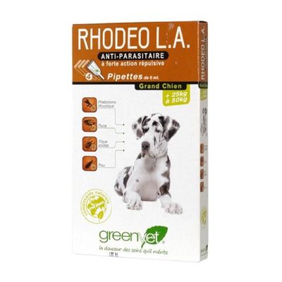 GREENVET - Pipette antiparasitaire - RHODEO L.A. Grand Chien
