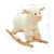 Prolenta Premium - Mouton à bascule Peluche 78x34x58 cm Blanc