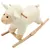 Prolenta Premium - Mouton à bascule Peluche 78x34x58 cm Blanc