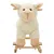 Prolenta Premium - Mouton à bascule Peluche 78x34x58 cm Blanc