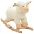 Prolenta Premium - Mouton à bascule Peluche 78x34x58 cm Blanc