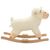 Prolenta Premium - Mouton à bascule Peluche 78x34x58 cm Blanc