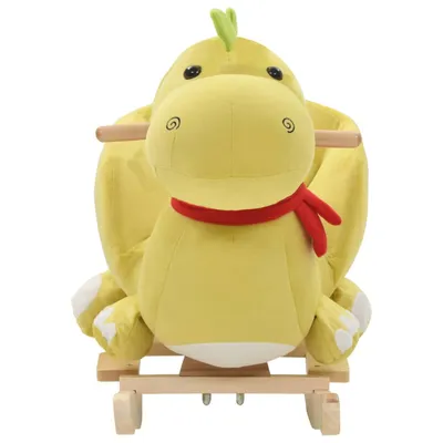 Prolenta Premium - Dragon à bascule avec dossier Peluche 60x32x53 cm Vert c
