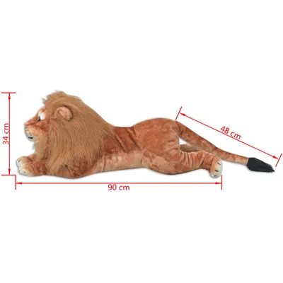 Prolenta Premium - Lion en peluche Marron XXL