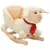 Prolenta Premium - Mouton à bascule avec dossier Peluche 60x32x50 cm Blanc