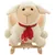 Prolenta Premium - Mouton à bascule avec dossier Peluche 60x32x50 cm Blanc