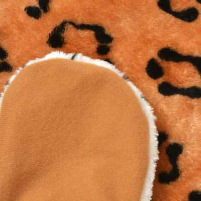 Prolenta Premium - Tapis en peluche en forme de léopard 139 cm Marron