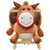 Prolenta Premium - Cheval à bascule avec dossier Peluche 60x32x50 cm Marron