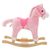 Prolenta Premium - Cheval à bascule Peluche 65x32x58 cm Rose