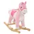 Prolenta Premium - Cheval à bascule Peluche 65x32x58 cm Rose