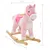 Prolenta Premium - Cheval à bascule Peluche 65x32x58 cm Rose