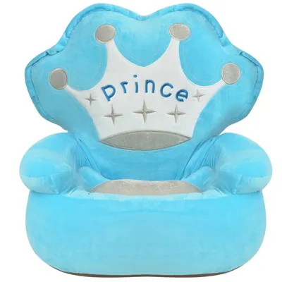 Prolenta Premium - Chaise en peluche pour enfants Prince Bleu