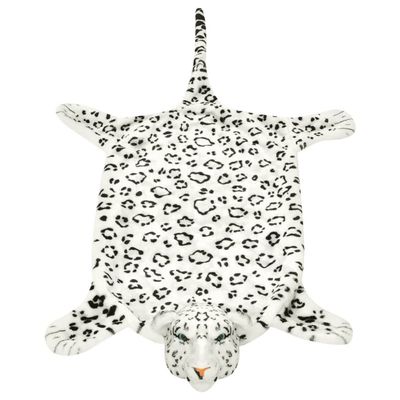 Prolenta Premium - Tapis en peluche en forme de léopard 139 cm Blanc