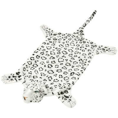 Prolenta Premium - Tapis en peluche en forme de léopard 139 cm Blanc