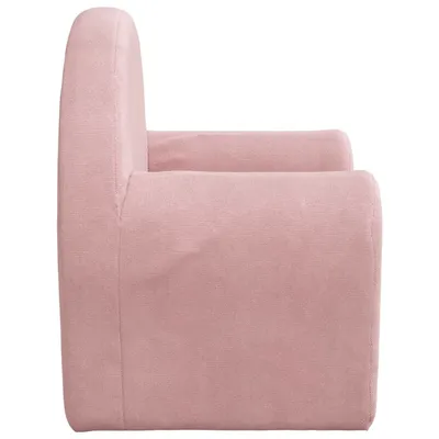 Prolenta Premium - Canapé pour enfants Rose Peluche douce