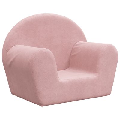 Prolenta Premium - Canapé pour enfants Rose Peluche douce