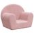 Prolenta Premium - Canapé pour enfants Rose Peluche douce