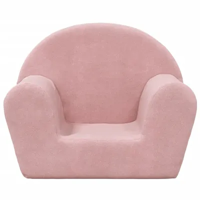 Prolenta Premium - Canapé pour enfants Rose Peluche douce