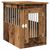 45 x 62 x 59 cm , Marron, Bois et acier