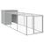 110 x 405 x 110 cm , Gris, Acier