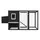202 x 75 x 98 cm , Grau,