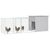 300 x 91 x 100 cm , Gris, Acier