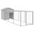 117 x 405 x 123 cm , Gris, Acier