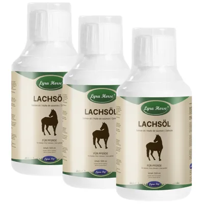 Lyra Horse® Barfer's Solution 100 % huile de saumon pour chevaux Lyra Horse® Barfer's Solution 100 % huile de saumon pour chevaux