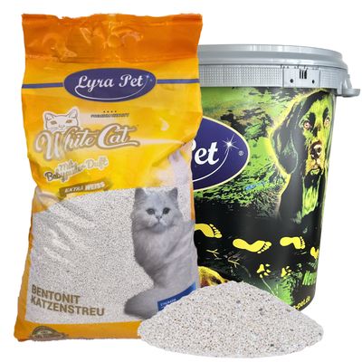 Lyra Pet® White Cat® Litière pour chat à la bentonite