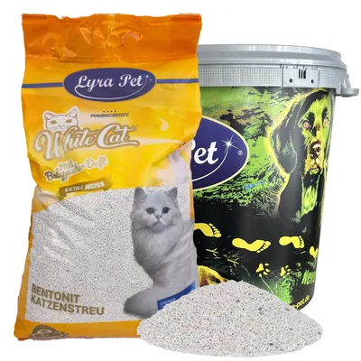Lyra Pet® White Cat® Litière pour chat à la bentonite Lyra Pet® White Cat® Litière pour chat à la bentonite