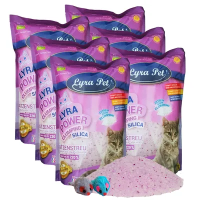 Lyra Pet® Lyra Power® Silica Silicate Litière agglomérante pour chats Lyra Pet® Lyra Power® Silica Silicate Litière agglomérante pour chats