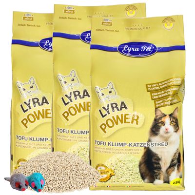 Lyra Pet® Tofu Litière pour chat agglomérante