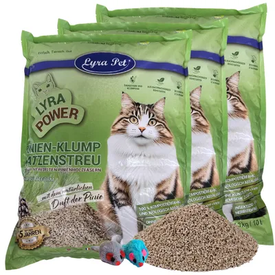 Lyra Pet® Lyra Power litière pour chats en pin agglomérante Lyra Pet® Lyra Power litière pour chats en pin agglomérante