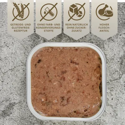 Lecker.Pet® Paula's Feine Paté Poulet Nourriture complète pour chiens