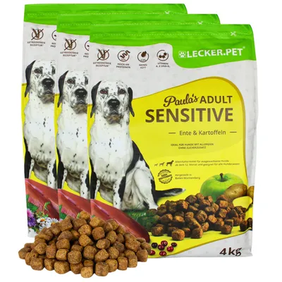 Lecker.Pet® Paula's Adult Sensitive canard & pomme de terre pour chiens Lecker.Pet® Paula's Adult Sensitive canard & pomme de terre pour chiens