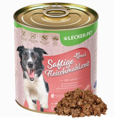 Lecker.Pet® Luna's Repas de viande juteuse avec agneau pour chiens