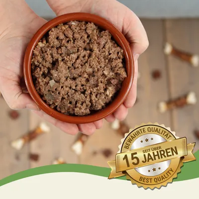 Lecker.Pet® Gino's Feine Paté Riche en Bœuf Nourriture humide pour chiens